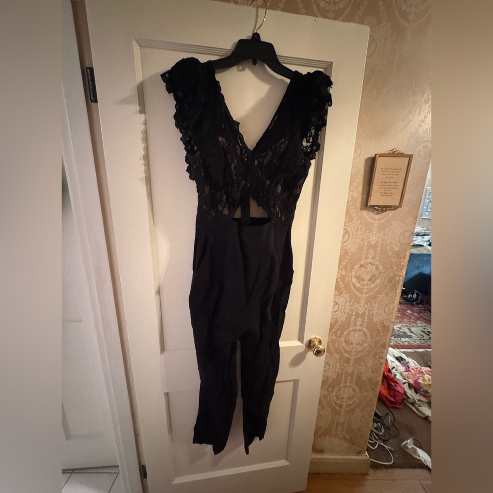 Rebecca Taylor Black Lace jumpsuit